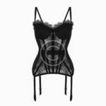 Crotchless mesh suit