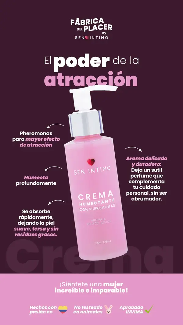 CREMA HUMECTANTE X 125 ML FEROMONAS SEN INTIMO - Image 3