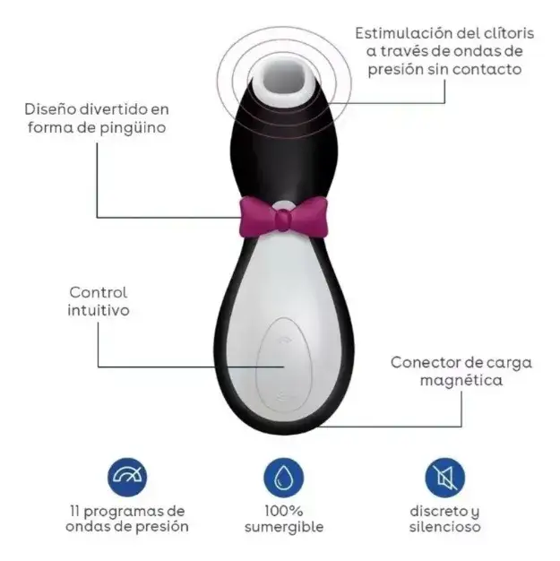 SUCCIONADOR DE CLITORIS SATISFYER PENGUIN - Image 3
