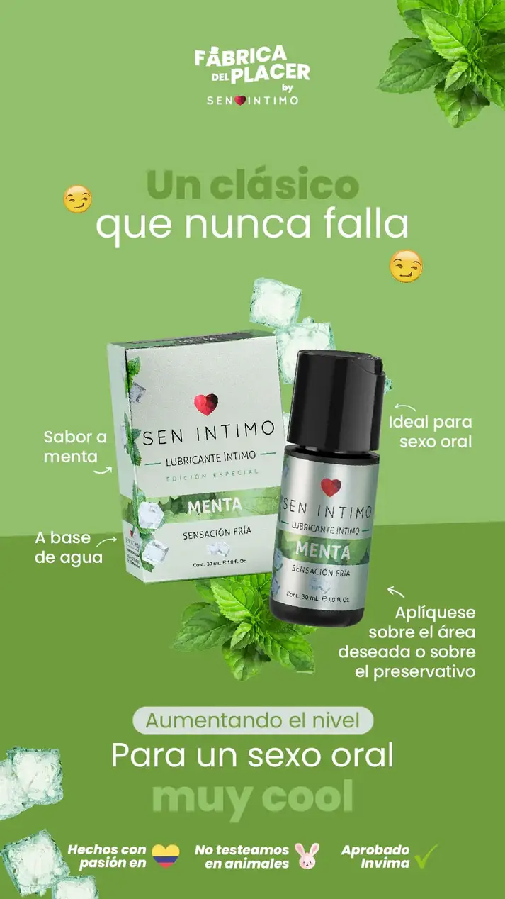 LUBRICANTE MENTA X 30 ML SEN INTIMO - Image 4