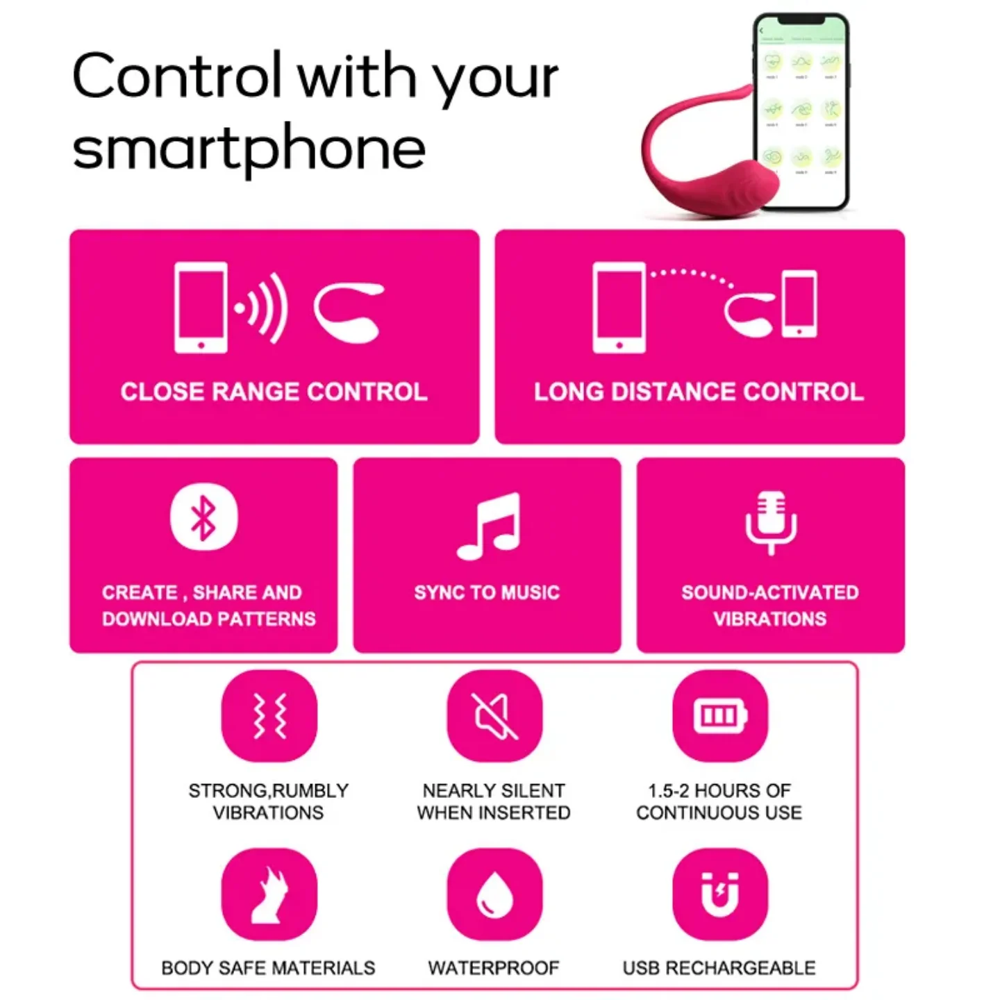 VIBRADOR INTERACTIVO LITTLE TADPOLE CON APP - Image 8